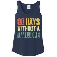 00 Days Without A Dad Joke Fathers Day Ladies Essential Tank