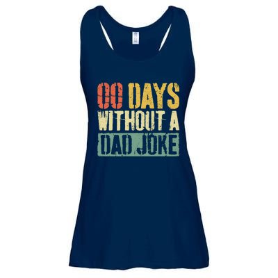 00 Days Without A Dad Joke Fathers Day Ladies Essential Flowy Tank