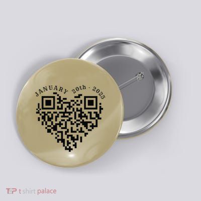 01202025 Funny Trump Dance Troll Qr Scan President 47th Button