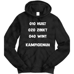 010 Huilt 020 Zinkt 040 Wint Kampioenuh Tie Dye Hoodie