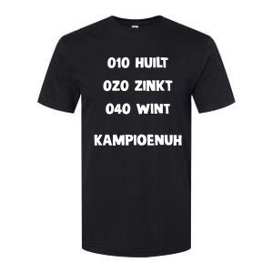 010 Huilt 020 Zinkt 040 Wint Kampioenuh Softstyle CVC T-Shirt