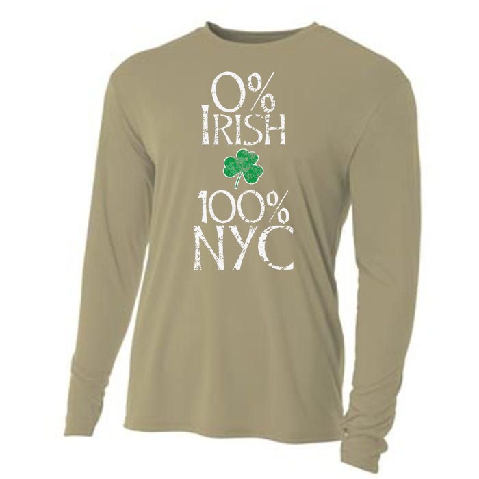 0 Irish 100 NYC St. Patricks Day Vintage Cooling Performance Long Sleeve Crew