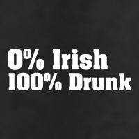 0% Irish 100% Drunk 11oz C Handle Ceramic Mug