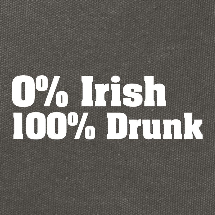0% Irish 100% Drunk Cotton Canvas Backpack