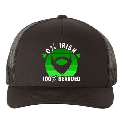 0 Irish 100 Bearded Funny St Patricks Day Gift Yupoong Adult 5-Panel Trucker Hat