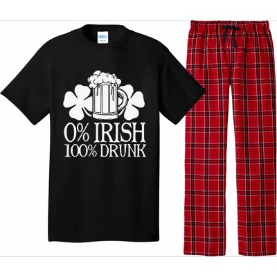 0 Irish 100 Drunk Happy St Patrick Day Beer Lover Pajama Set