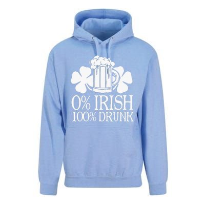 0 Irish 100 Drunk Happy St Patrick Day Beer Lover Unisex Surf Hoodie