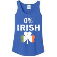 0% Irish Funny St Patricks Day Gift Vintage Men Women Ladies Essential Tank