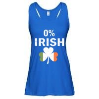 0% Irish Funny St Patricks Day Gift Vintage Men Women Ladies Essential Flowy Tank