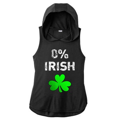 0 Irish Funny St. Saint Patrick's Day Ladies PosiCharge Tri-Blend Wicking Draft Hoodie Tank