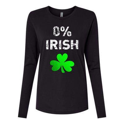 0 Irish Funny St. Saint Patrick's Day Womens Cotton Relaxed Long Sleeve T-Shirt