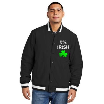 0 Irish Funny St. Saint Patrick's Day Insulated Varsity Jacket