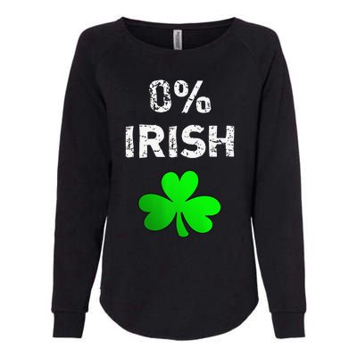 0 Irish Funny St. Saint Patrick's Day Womens California Wash Sweatshirt