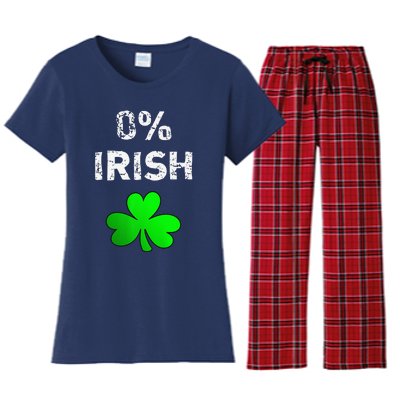 0 Irish Funny St. Saint Patrick's Day Women's Flannel Pajama Set