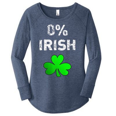 0 Irish Funny St. Saint Patrick's Day Women's Perfect Tri Tunic Long Sleeve Shirt