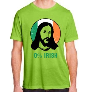 0% Irish Ireland Flag Jesus St Patricks Day Gift Adult ChromaSoft Performance T-Shirt