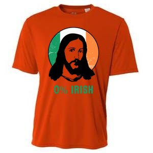 0% Irish Ireland Flag Jesus St Patricks Day Gift Cooling Performance Crew T-Shirt