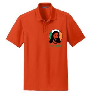 0% Irish Ireland Flag Jesus St Patricks Day Gift Dry Zone Grid Polo