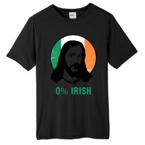 0% Irish Ireland Flag Jesus St Patricks Day Gift Tall Fusion ChromaSoft Performance T-Shirt