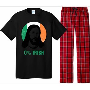 0% Irish Ireland Flag Jesus St Patricks Day Gift Pajama Set