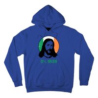 0% Irish Ireland Flag Jesus St Patricks Day Gift Hoodie