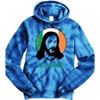 0% Irish Ireland Flag Jesus St Patricks Day Gift Tie Dye Hoodie