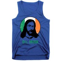 0% Irish Ireland Flag Jesus St Patricks Day Gift Tank Top