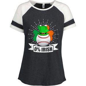 0% Irish Ireland Flag Shamrock Baseball St PatrickS Day Gift Enza Ladies Jersey Colorblock Tee