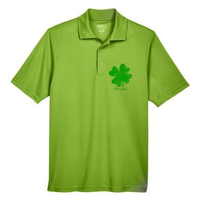 0 Irish St Patricks Day Funny Men's Origin Performance Piqué Polo