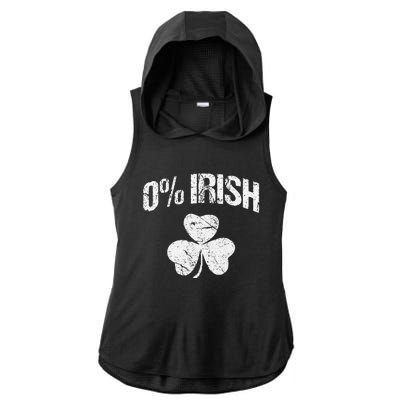 0 Irish Saint Patrick's Day Ladies PosiCharge Tri-Blend Wicking Draft Hoodie Tank