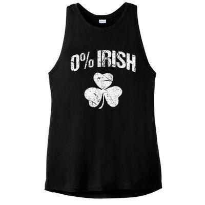 0 Irish Saint Patrick's Day Ladies PosiCharge Tri-Blend Wicking Tank