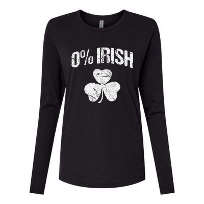 0 Irish Saint Patrick's Day Womens Cotton Relaxed Long Sleeve T-Shirt