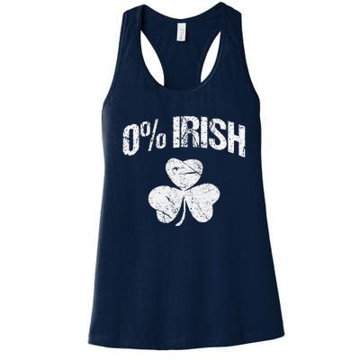 0 Irish Saint Patrick's Day Women's Racerback Tank