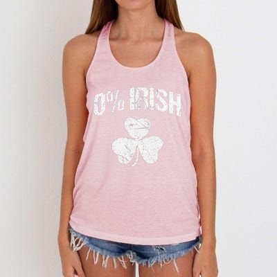 0 Irish Saint Patrick's Day Women's Knotted Racerback Tank