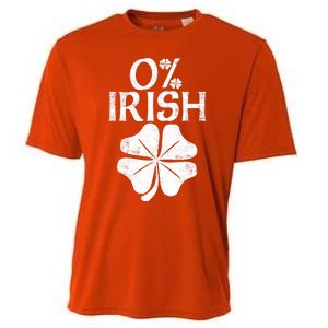 0% Irish Shamrock Happy Go Lucky Charm St Patricks Day Green Cooling Performance Crew T-Shirt