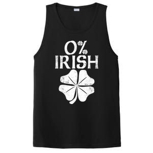 0% Irish Shamrock Happy Go Lucky Charm St Patricks Day Green PosiCharge Competitor Tank