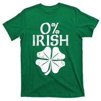 0% Irish Shamrock Happy Go Lucky Charm St Patricks Day Green T-Shirt