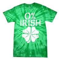 0% Irish Shamrock Happy Go Lucky Charm St Patricks Day Green Tie-Dye T-Shirt