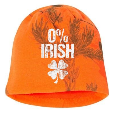 0 Irish With Clover Funny St Patrick's Day Kati - Camo Knit Beanie