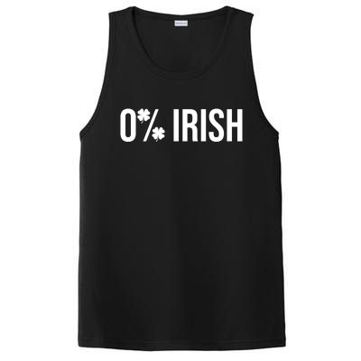 0% Irish Zero Percent Funny St Patricks Day PosiCharge Competitor Tank