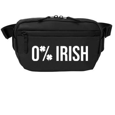 0% Irish Zero Percent Funny St Patricks Day Crossbody Pack