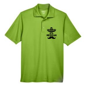 0% Mexican 5 De Mayo Funny Mexican Cinco De O Cool Gift Men's Origin Performance Pique Polo