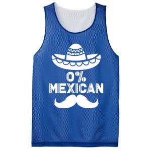 0% Mexican 5 De Mayo Funny Mexican Cinco De O Cool Gift Mesh Reversible Basketball Jersey Tank