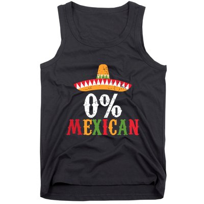 0 Mexican Cinco De Mayo Fiesta Sombrero Funny Tank Top