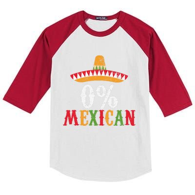 0 Mexican Cinco De Mayo Fiesta Sombrero Funny Kids Colorblock Raglan Jersey