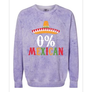 0 Mexican Cinco De Mayo Fiesta Sombrero Funny Colorblast Crewneck Sweatshirt