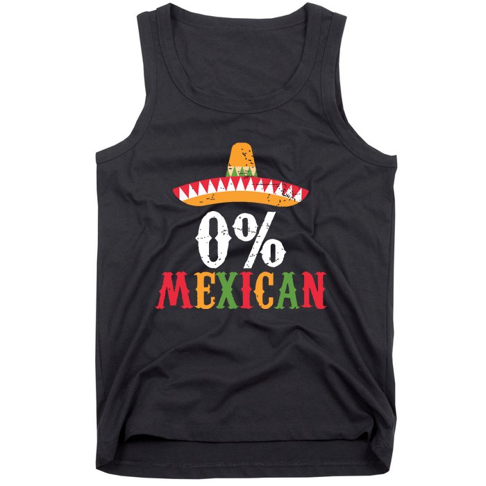 0 Mexican Cinco De Mayo Fiesta Sombrero Funny Tank Top