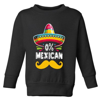 0 Mexican Cinco De Mayo Fiesta Sombrero And Mustache Funny Toddler Sweatshirt