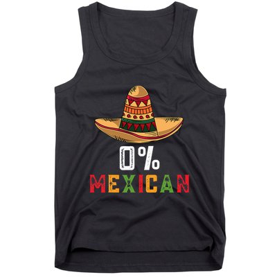 0 Mexican Cinco De Mayo Fiesta Sombrero Funny Tank Top