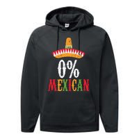 0 Mexican Cinco De Mayo Fiesta Sombrero Performance Fleece Hoodie